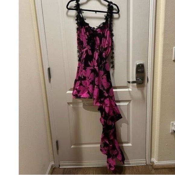 ELLIATT Yuna Asymmetric Party Mini Dress In Pink S - Picture 5 of 5